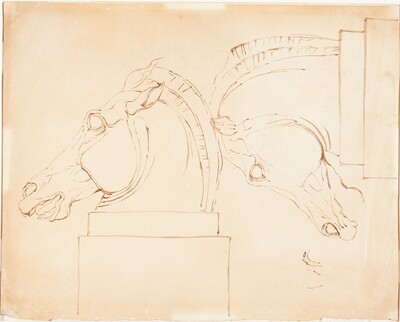 The Horse of Selene from the Elgin Marbles [recto]