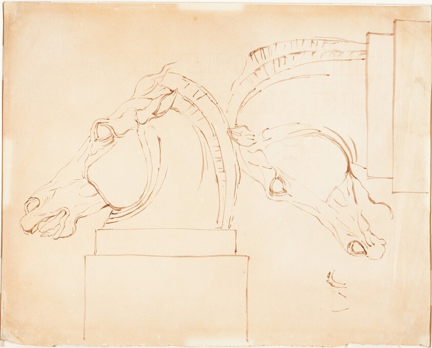 The Horse of Selene from the Elgin Marbles [recto]