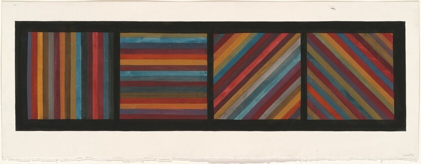 Bands of Lines in Four Directions