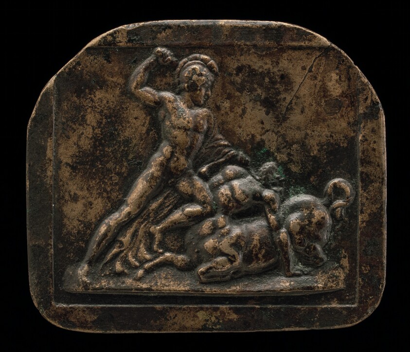 A Warrior Fighting a Centaur