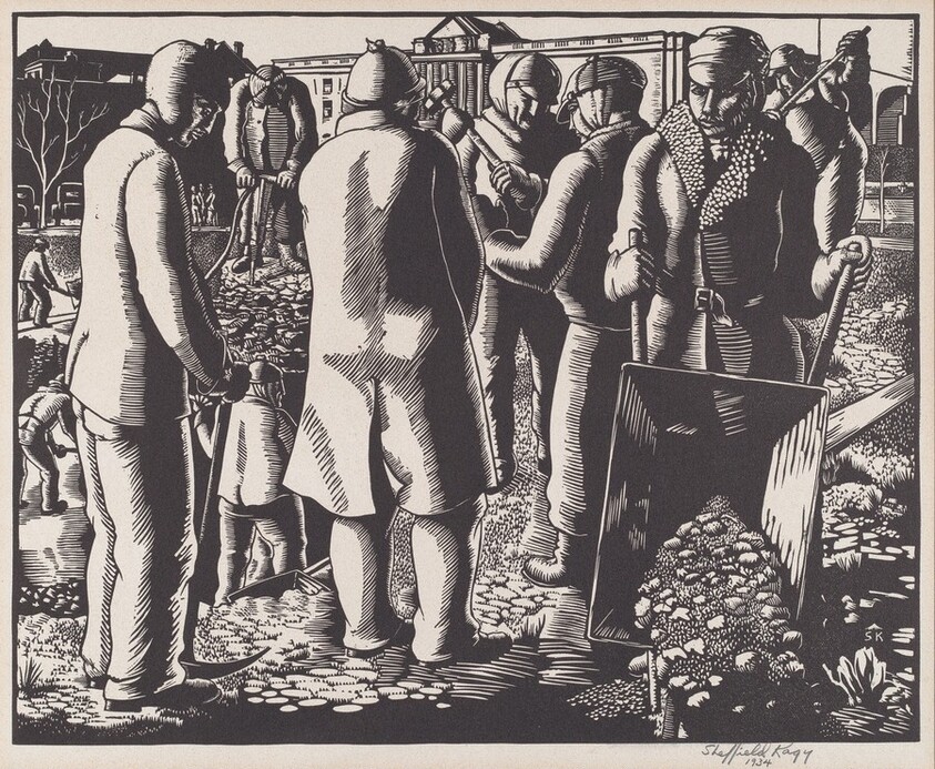 Civil Works Administration Workers on the Mall