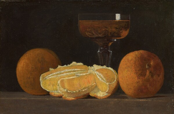 Still Life with Oranges and Goblet of Wine