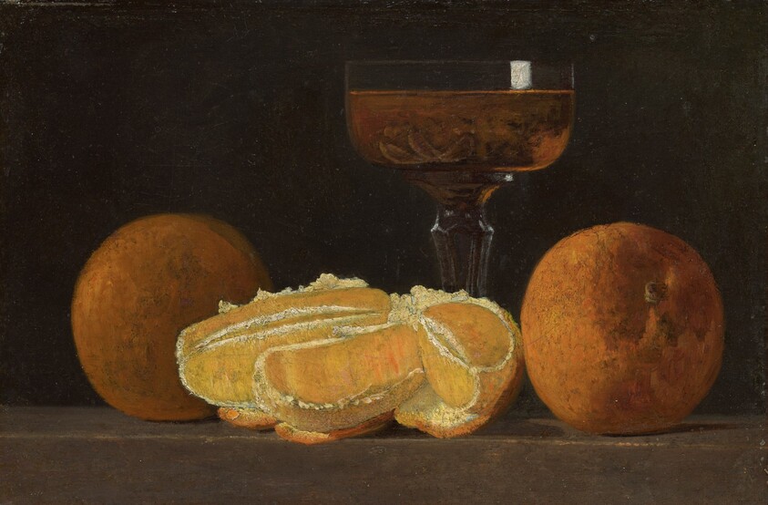 Still Life with Oranges and Goblet of Wine