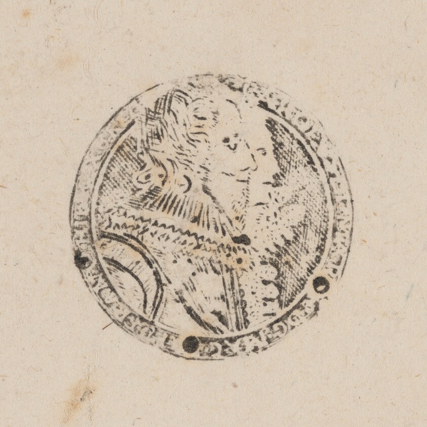 Charles I and Henrietta Maria Facing to the Right [left half]