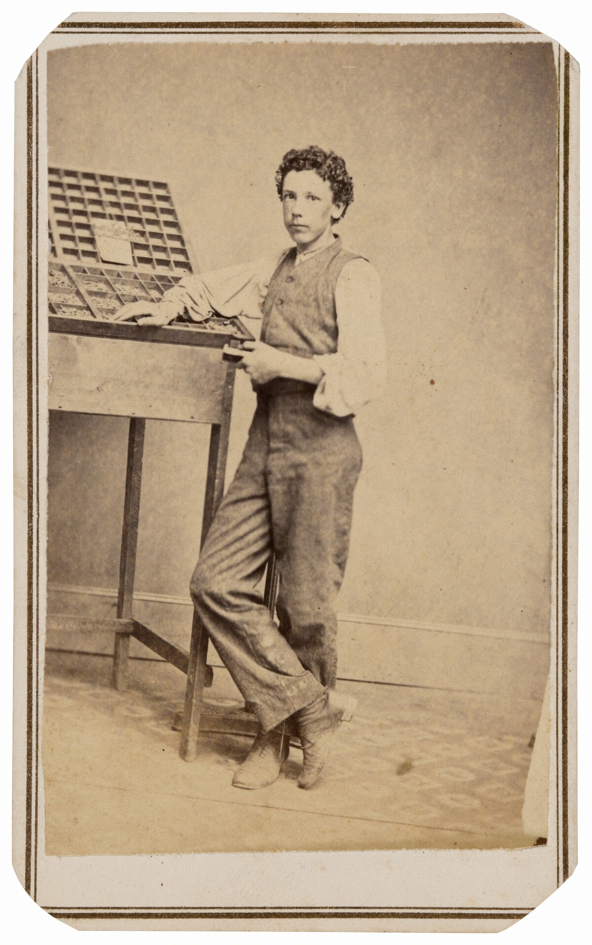 Frank P. Cosper, a Young Typesetter