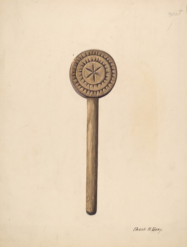 Wooden Butter Stamp