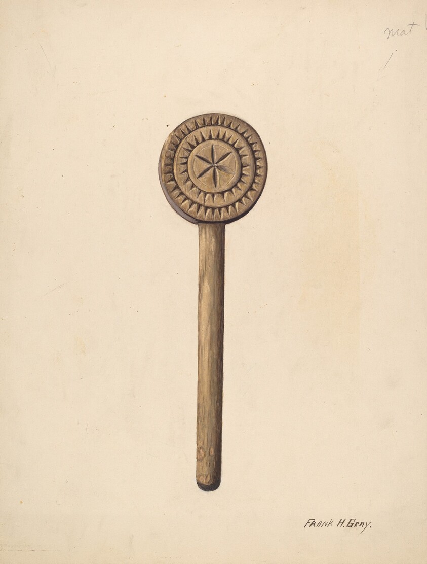 Wooden Butter Stamp