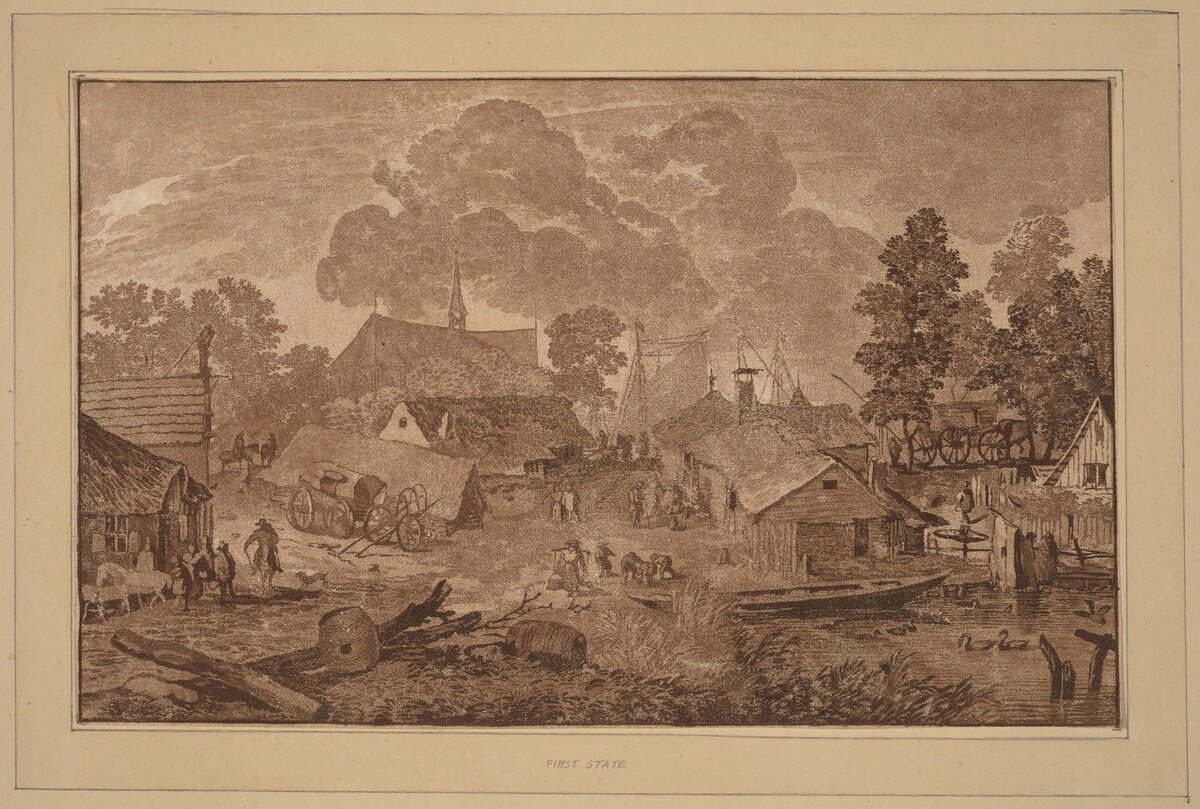 Village with Pond
