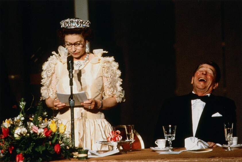 President Reagan and the Queen