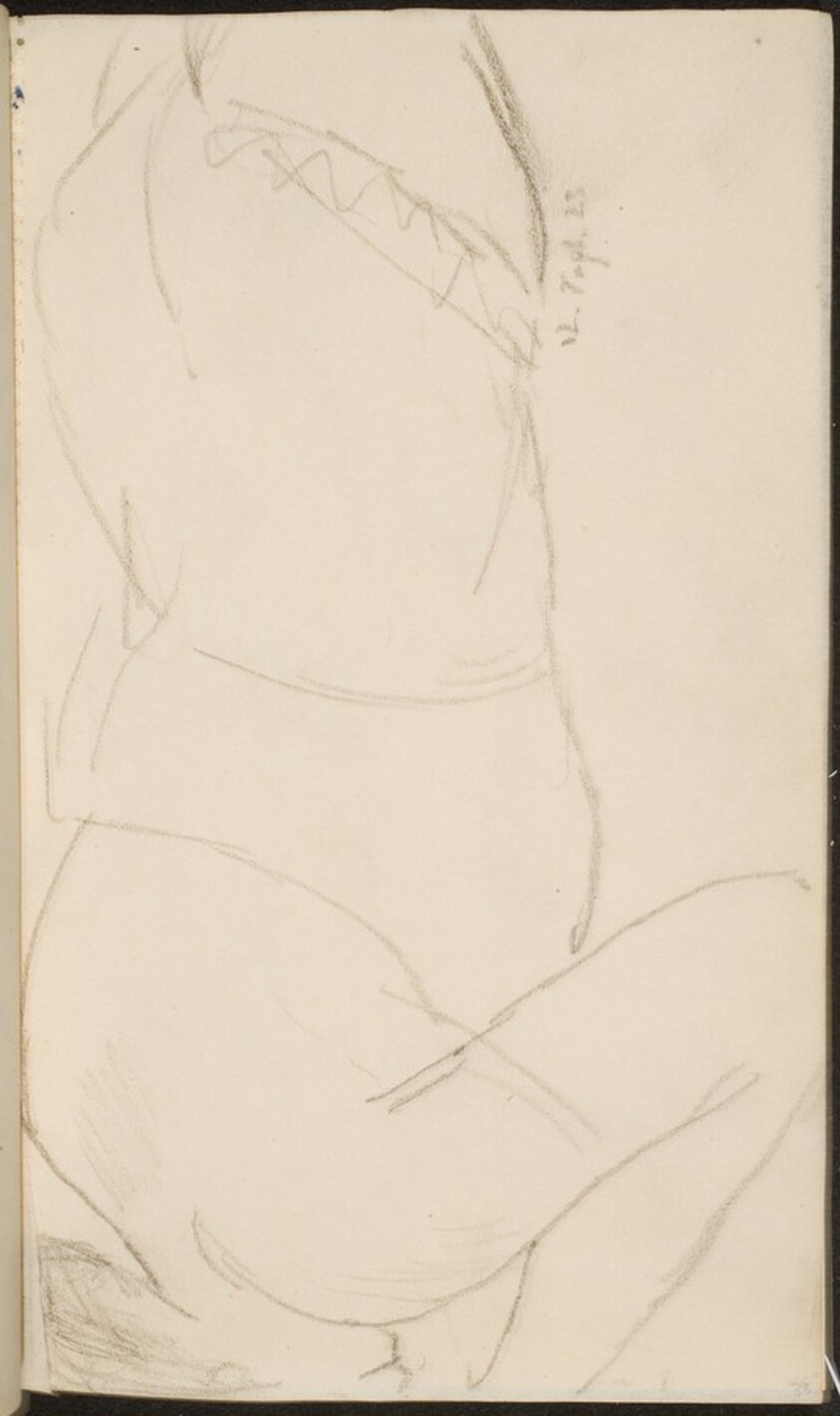 liegende Frau mit verborgenem Gesicht (Woman Laying Face Down) [p. 35]