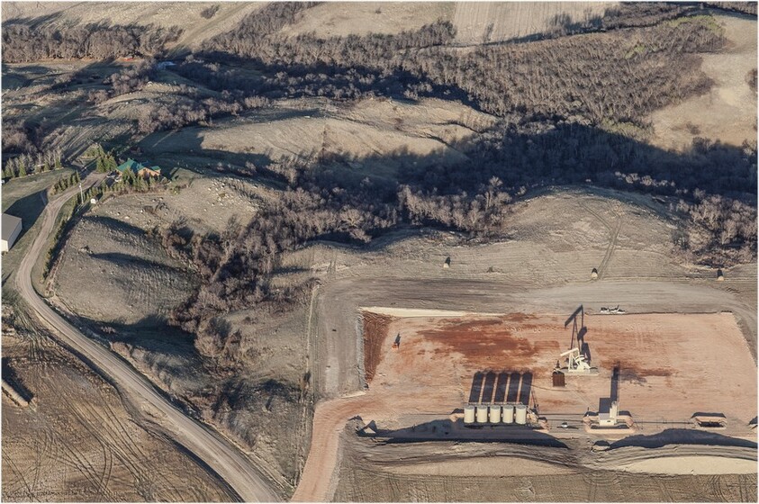 Oil pad at Jorgenson's, April