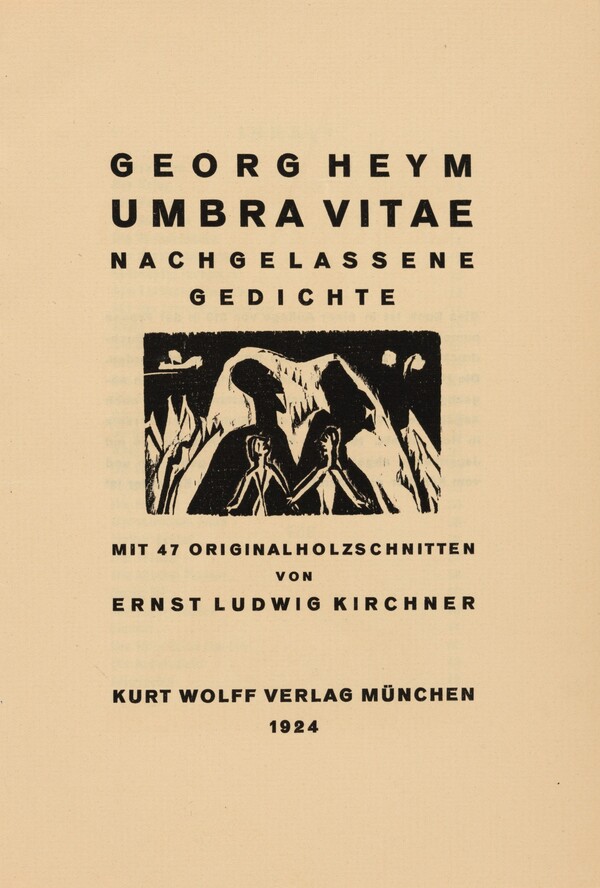 Titelvignette (Title vignette) from Georg Heym: Umbra Vitae (Georg Heym: Shadow of Life)