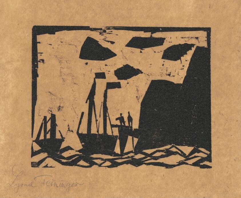 Ships Along a Rocky Coast