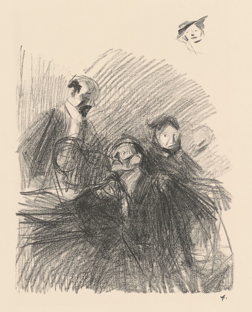 Scène d'audience (les deux avocats) (Scene of a Hearing (The Two Lawyers))