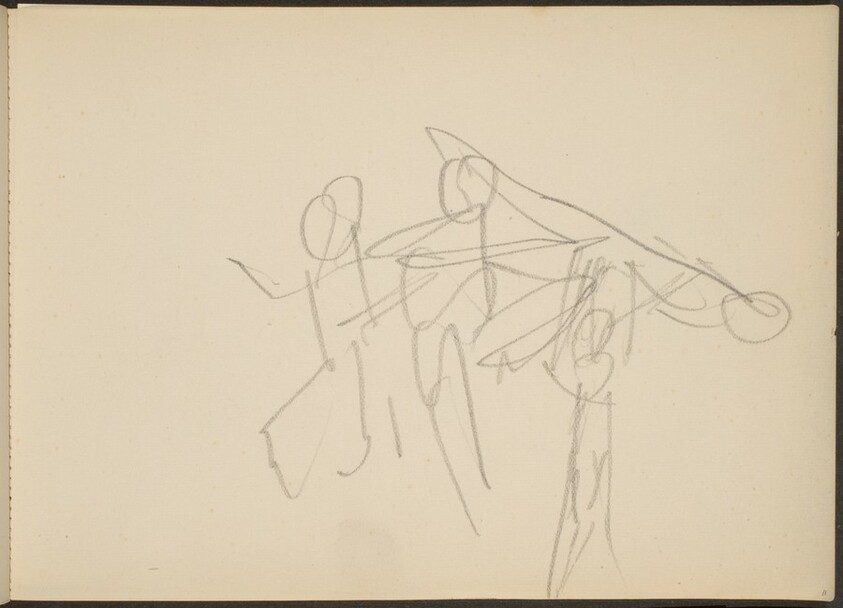 flüchtige Skizze dreier Tanzender (Three Dancers) [p. 11]