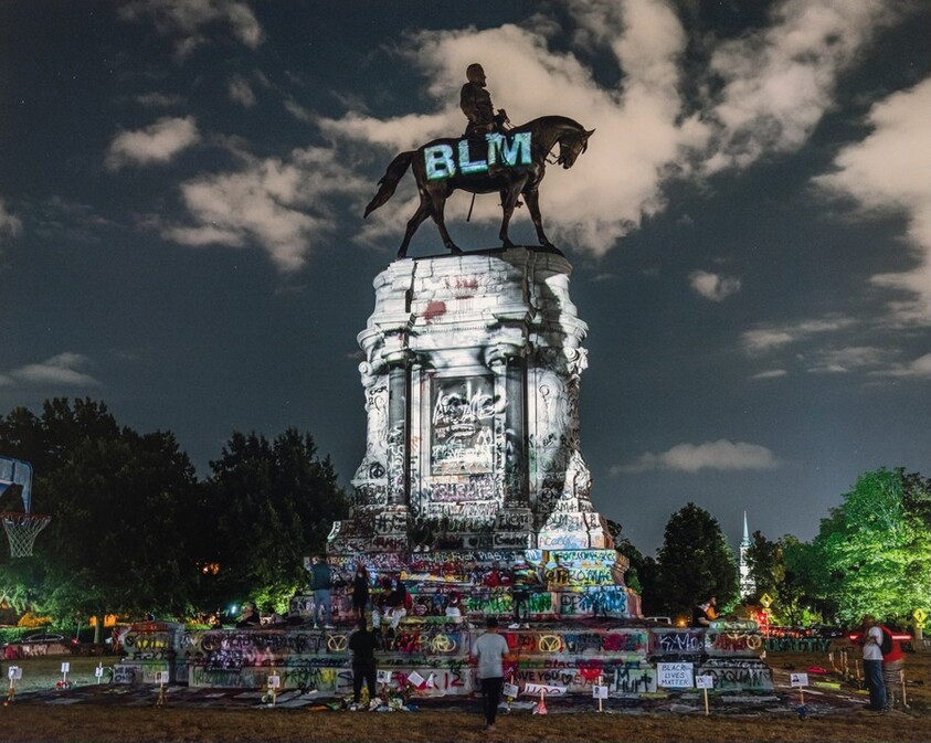 Michael Brown Projection, Richmond, Virginia