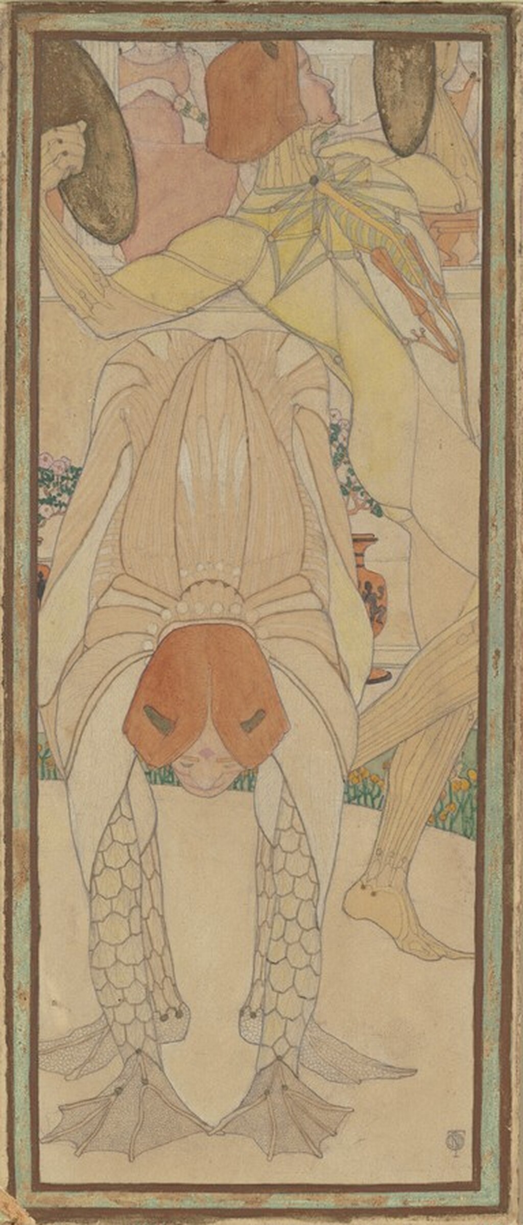 Costumed Figures, Nellie Thorne, c. 1905