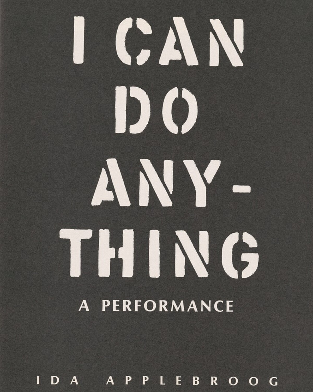 A Performance: I Can Do Anything
