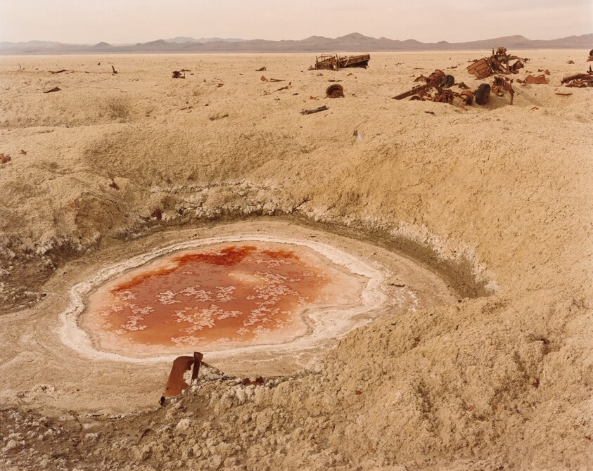 Bomb Crater and Destroyed Convoy, Bravo 20 Bombing Range, Nevada