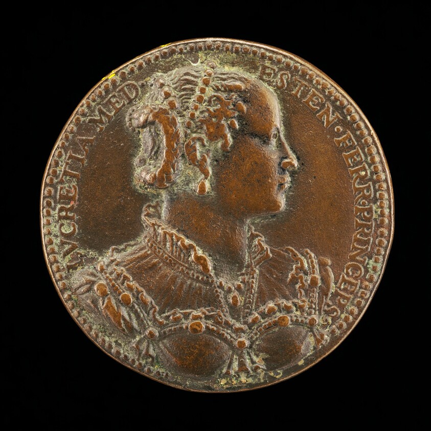 Lucrezia de' Medici, 1545-1561, Daughter of Cosimo I, First Wife of Alfonso II d'Este 1558 [reverse]