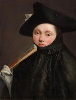 Young Lady in a Tricorn Hat, Giovanni Battista Tiepolo, c. 1755/1760