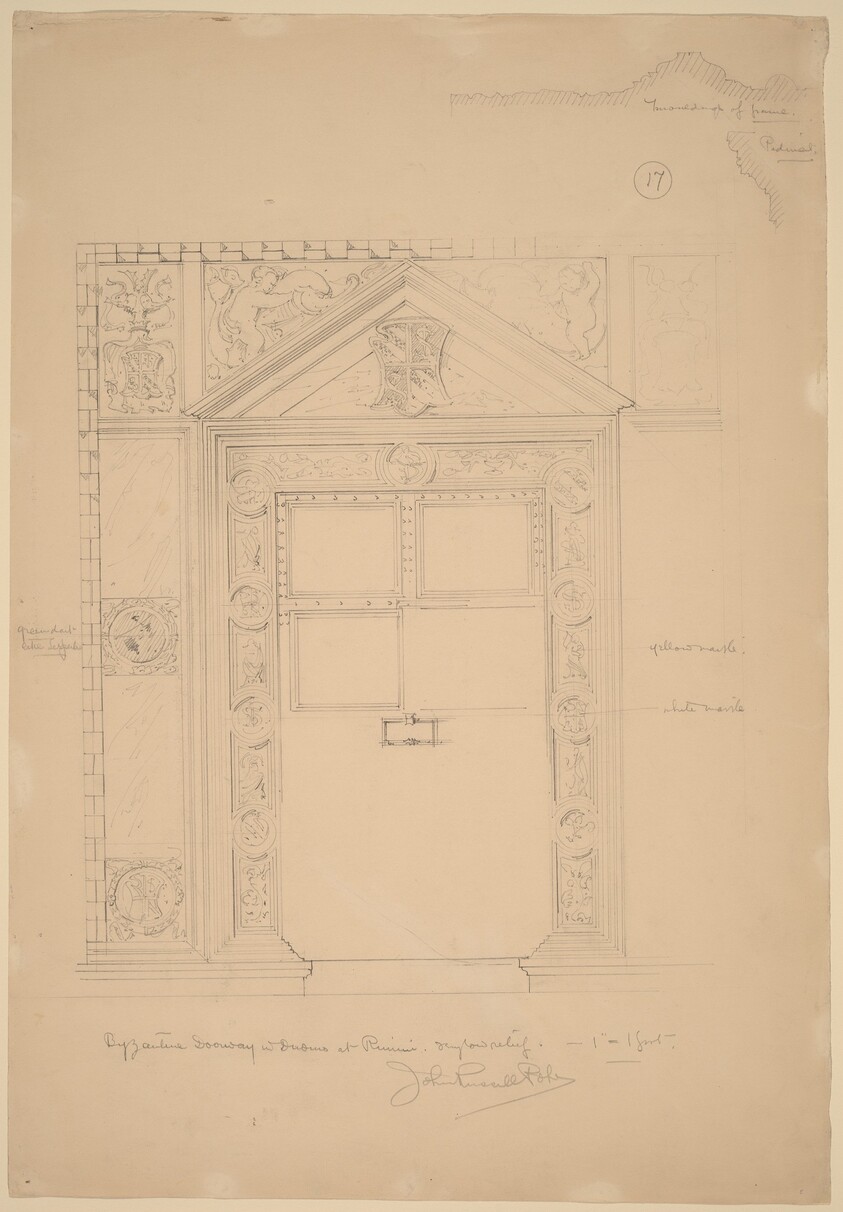 Byzantine Doorway with Duomo, Rimini