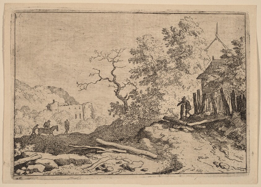 Hut with the Remains of a Hedge