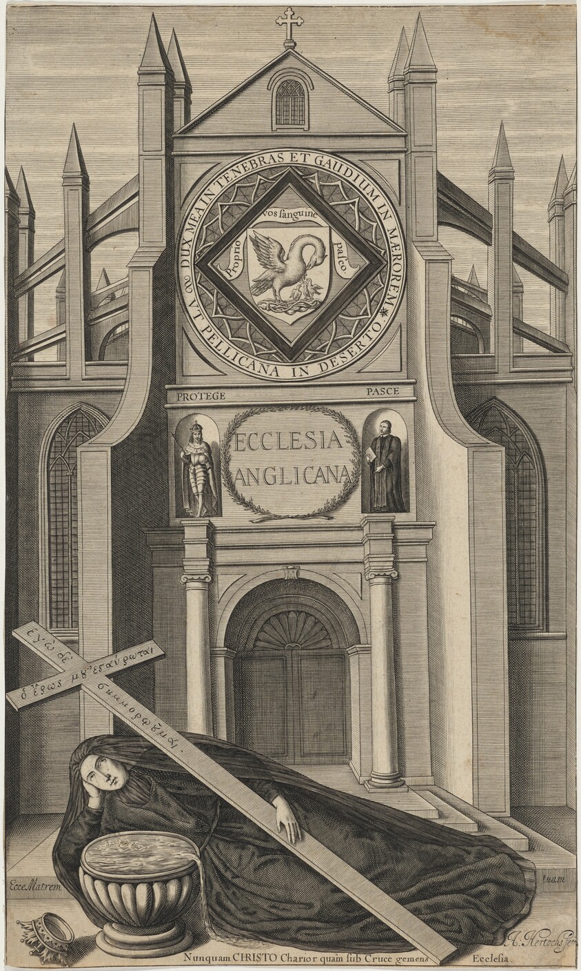 Title Page for Ecclesia Anglicana, by J. Ganden