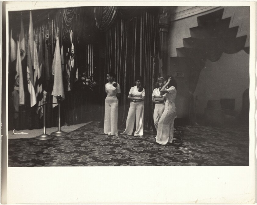 Usherettes at movie premiere--Hollywood