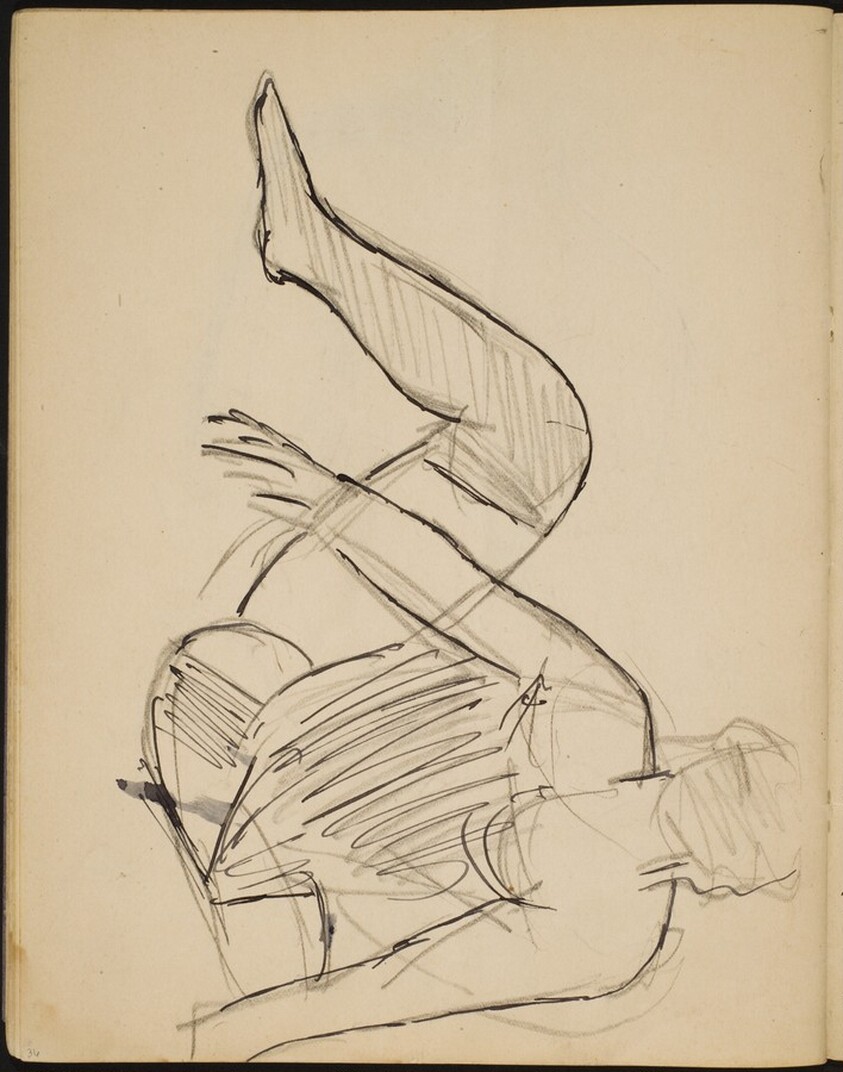 Sitzende Frau in Wäsche (Half Nude Seated) [p. 36]