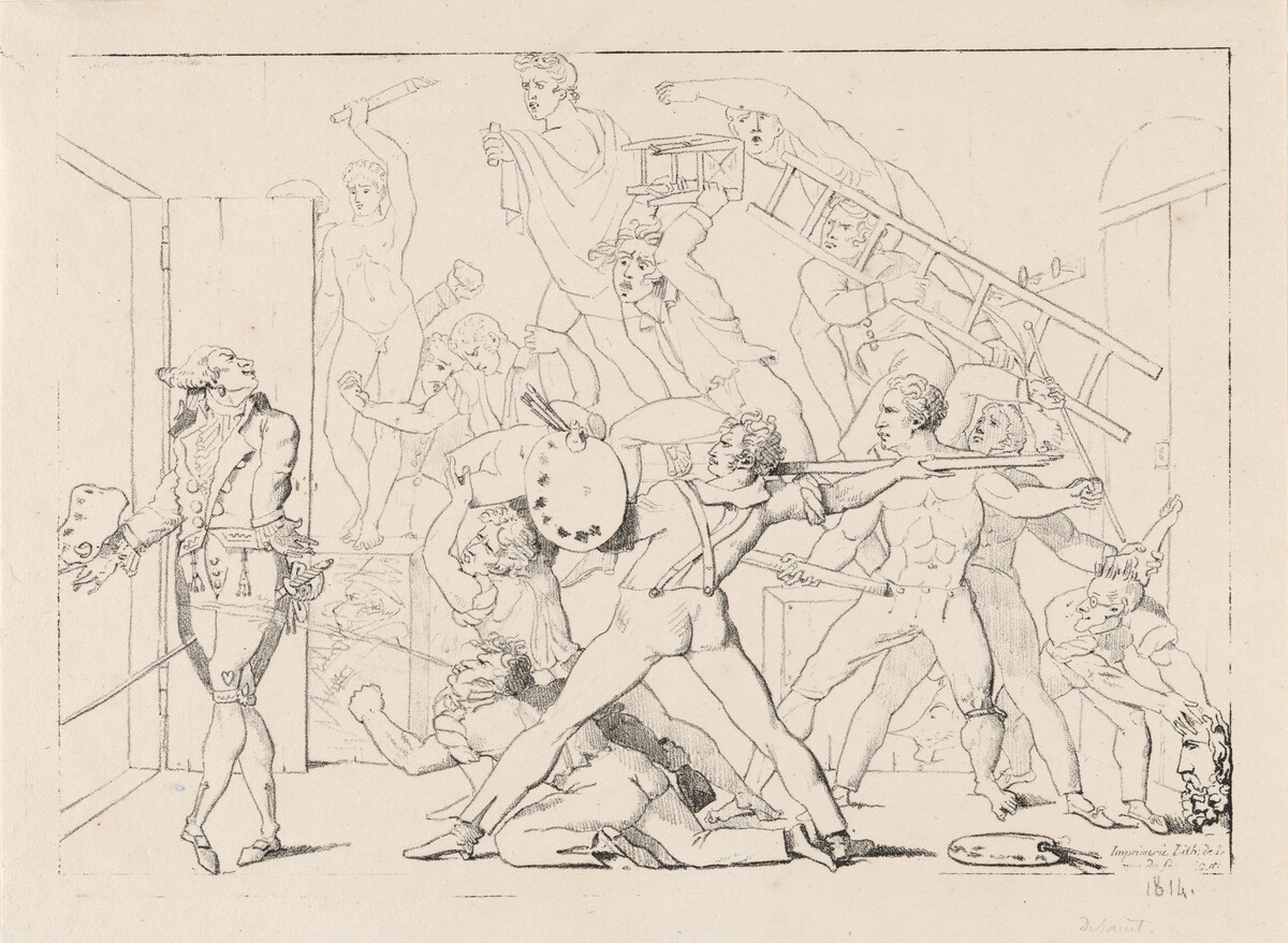 Jean-Philippe-Guy Le Gentil, Comte de Paroy, Expelled from David's Studio