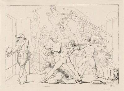 Jean-Philippe-Guy Le Gentil, Comte de Paroy, Expelled from David's Studio