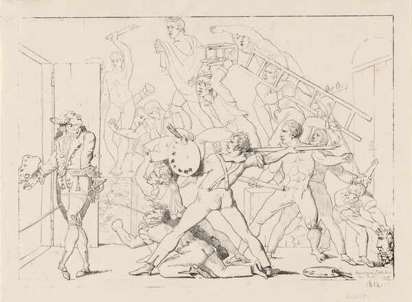 Jean-Philippe-Guy Le Gentil, Comte de Paroy, Expelled from David's Studio