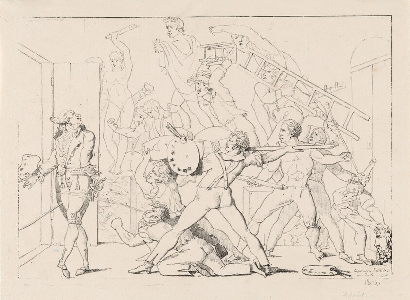 Jean-Philippe-Guy Le Gentil, Comte de Paroy, Expelled from David's Studio