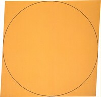 Orange Distorted Square-Circle, Robert Mangold, 1971