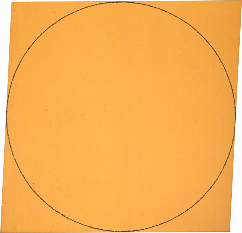 Orange Distorted Square-Circle