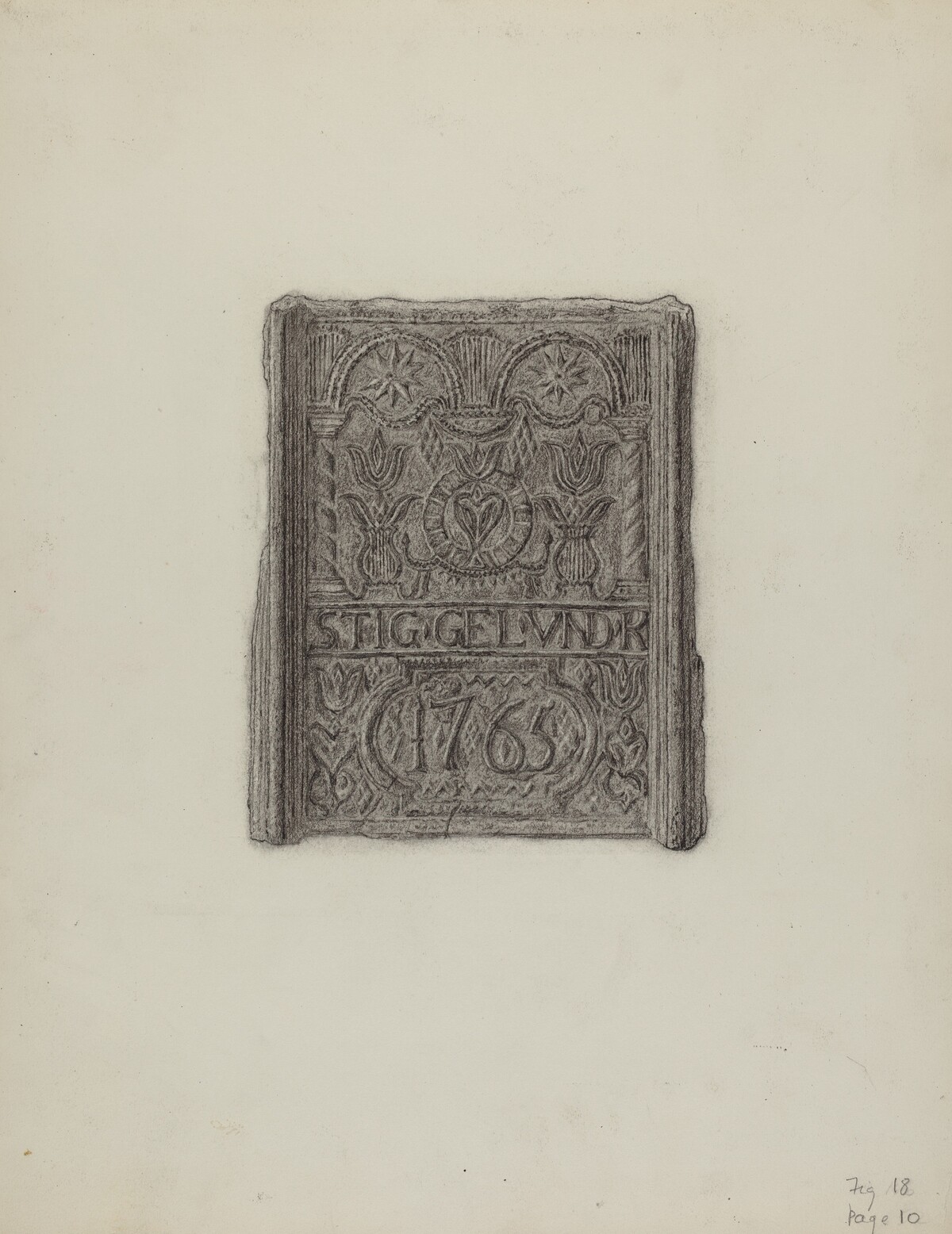 Pa. German Stove Plate