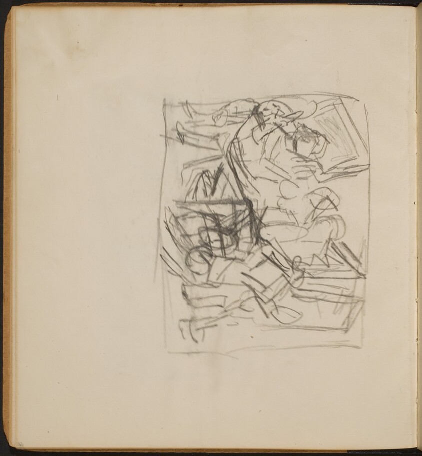 Mehrfigurige Skizze in Interieur (Interior Scene) [p. 32]