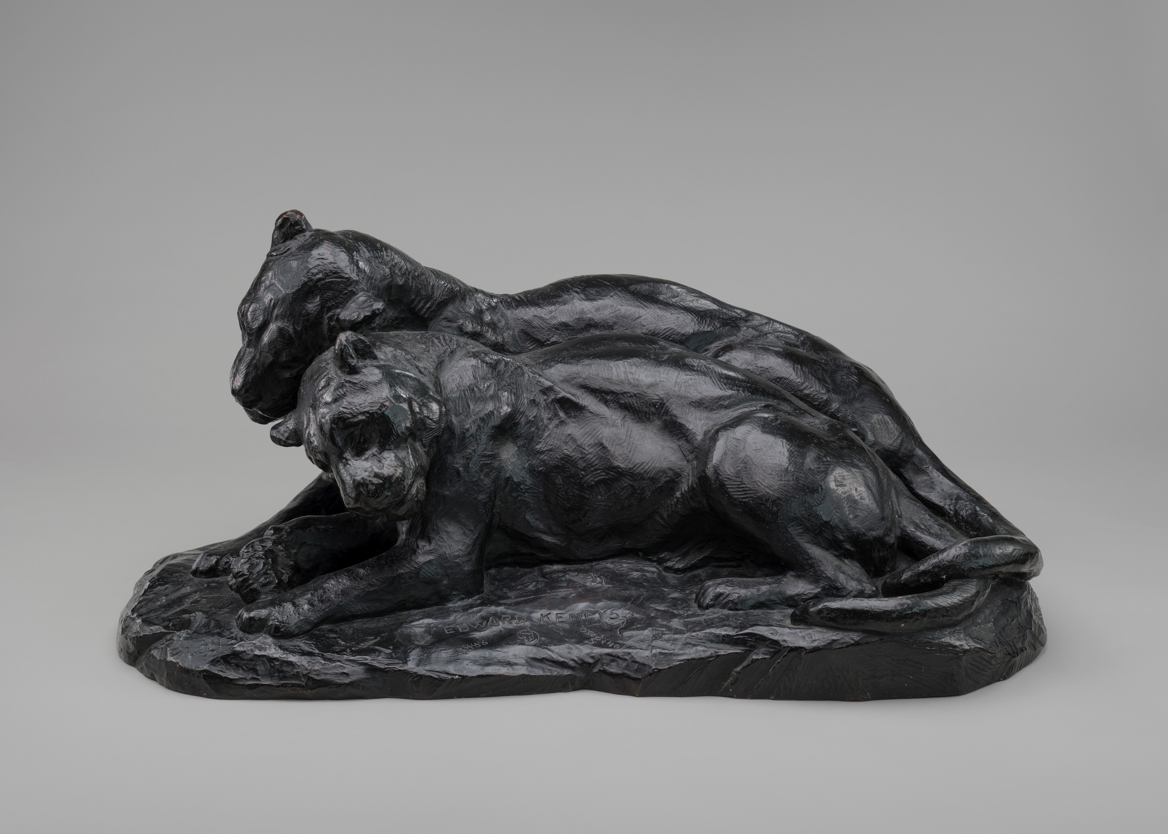 肌触りがいい Lovers Jaguar by Kemeys Edward 工芸品
