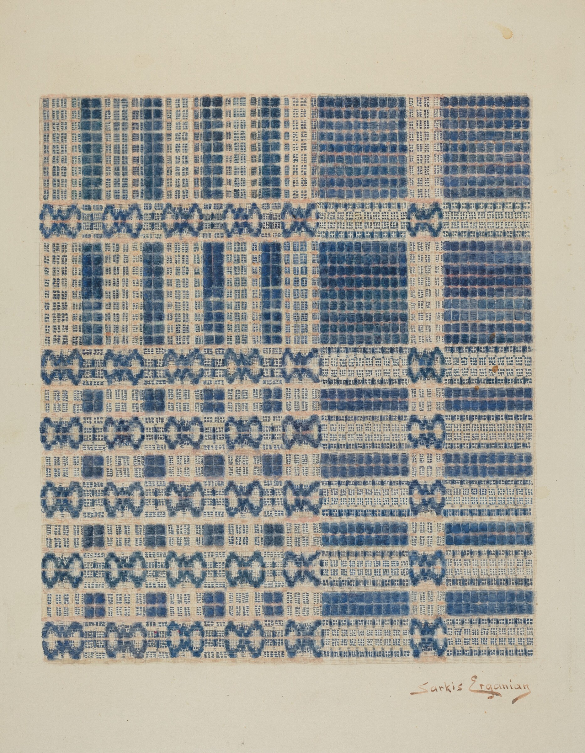 Coverlet, Sarkis Erganian, c. 1940