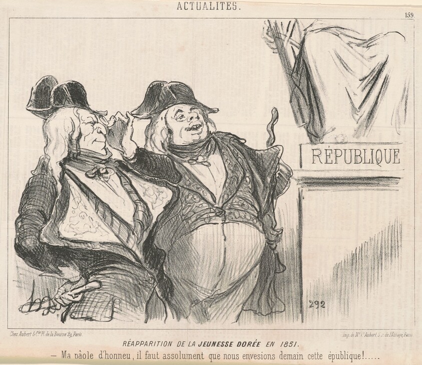 Réapparition de la jeunesse dorée en 1851