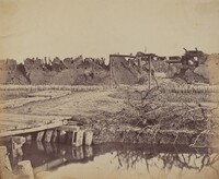 Exterior of North Fort Showing the English Entrance, August 21, 1860, Felice Beato, 1860