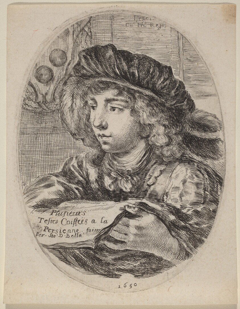 Title Page for "Plusieurs Testes Coiffées a la Persienne"