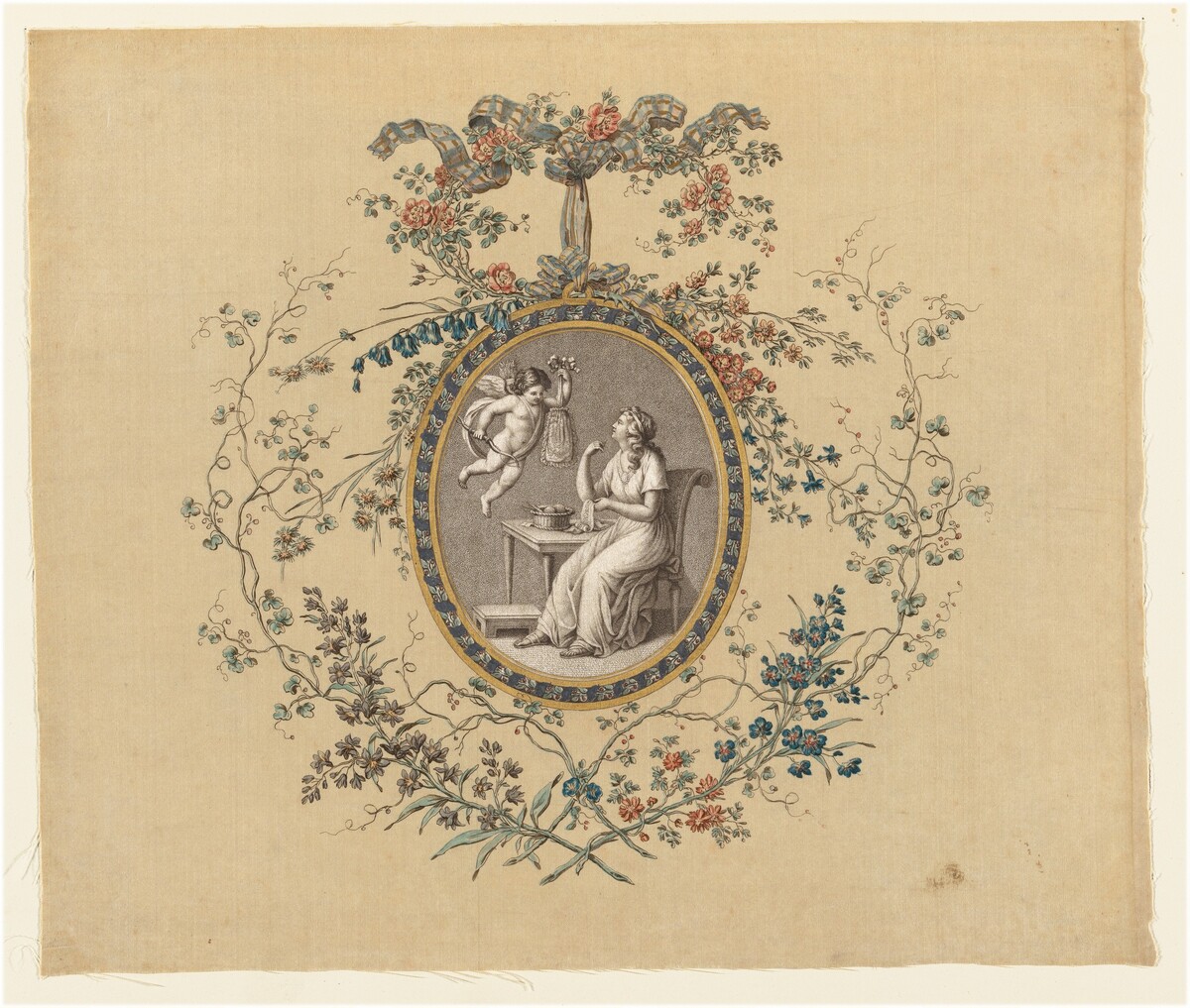 Seated Woman Embroidering