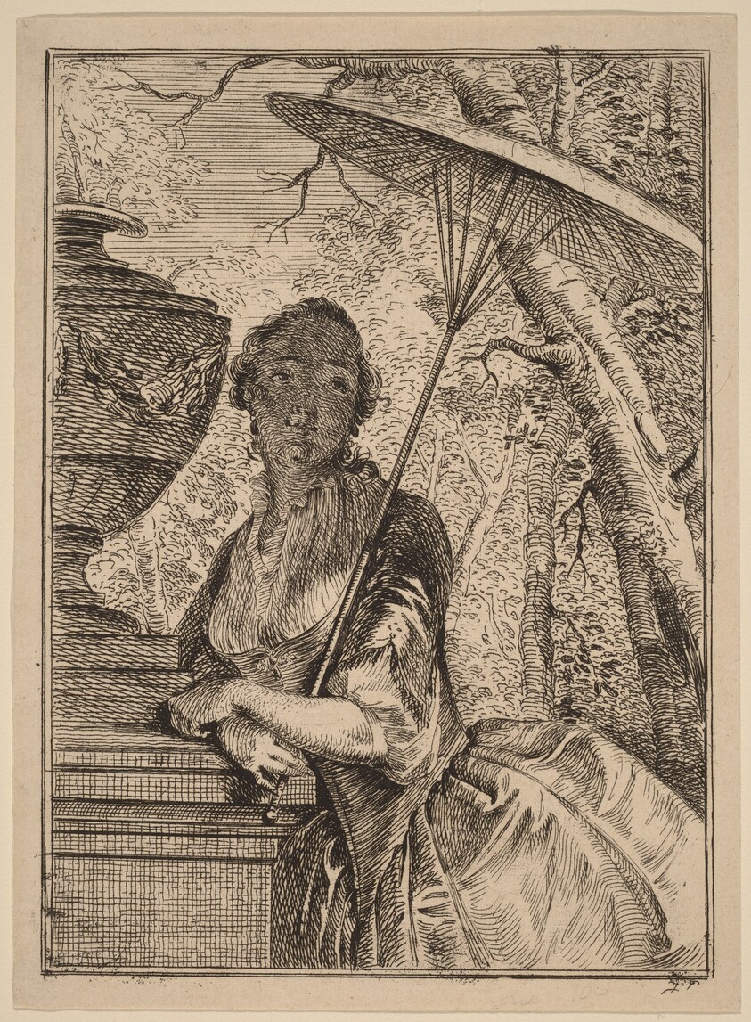 Young Woman Holding a Parasol
