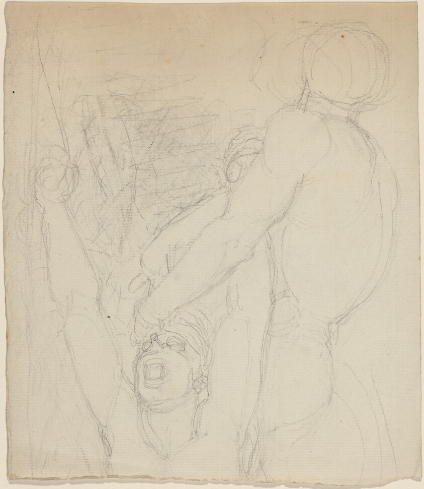 Two Fighting Figures