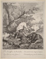 A Fox Attacked by Dogs, Jean-Baptiste Oudry, 1725