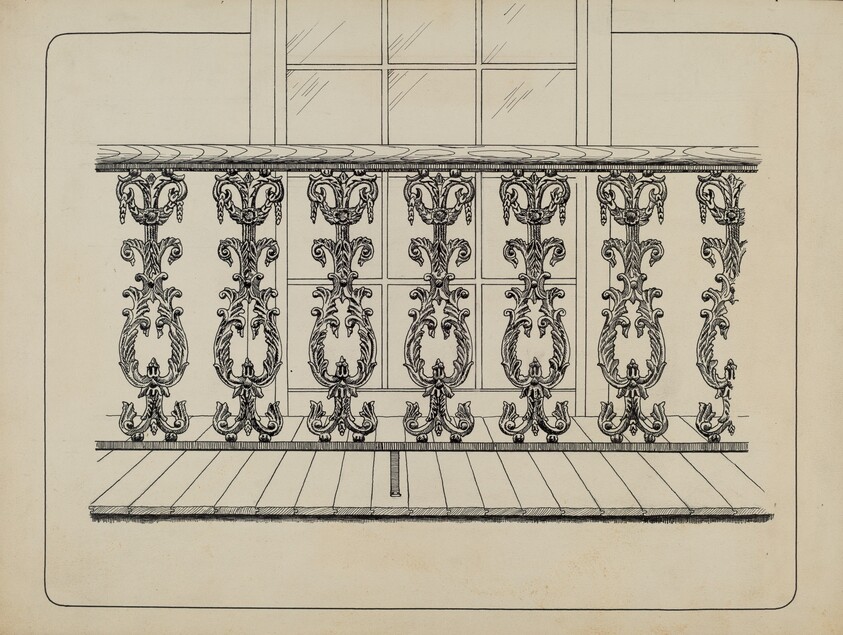 Cast Iron Balcony Rail