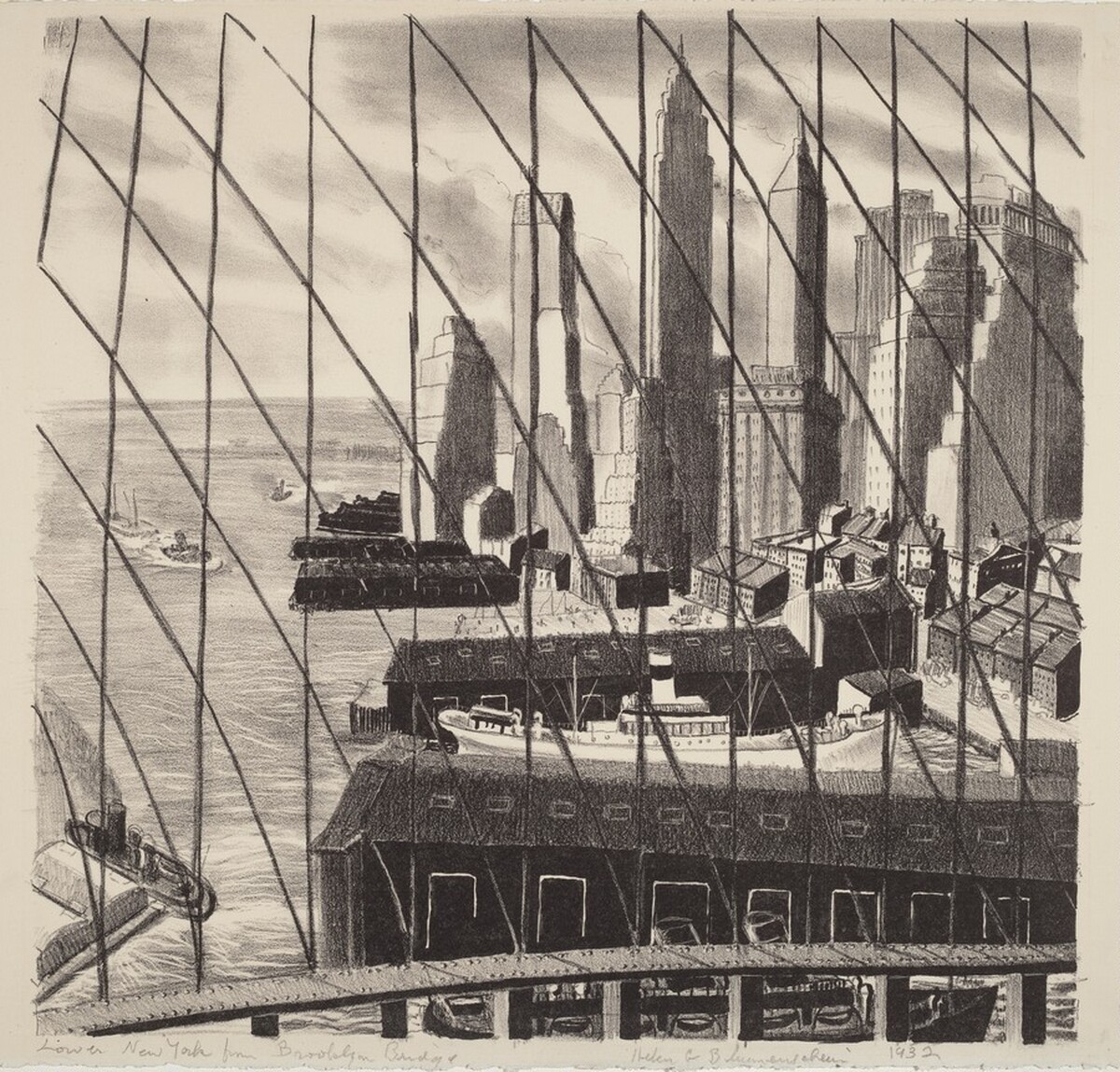 Lower New York from Brooklyn Bridge