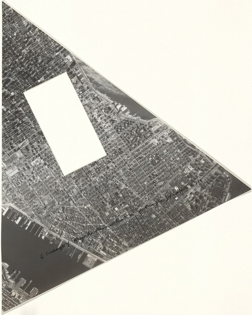 A Triangle of Manhattan without a Rectangle